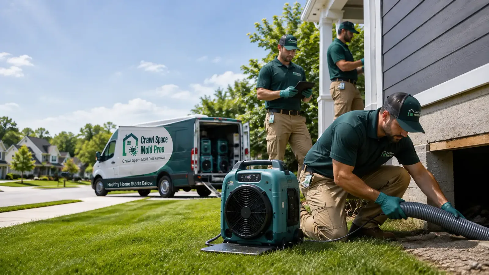 Crawl Space Mold Removal in Hopkins, MI